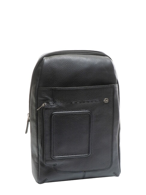 VIBE One-Shoulder-Tasche aus Leder Schwarz - Umh&auml;ngetaschen Herren