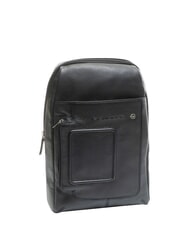 PIQUADRO VIBE One-Shoulder-Tasche aus Leder Schwarz - Umh&auml;ngetaschen Herren - 3