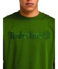 TIMBERLAND EMBROIDERY TONAL Baumwoll t-shirt schwarz/waldgr&uuml;n - Herren-T-Shirts - 3