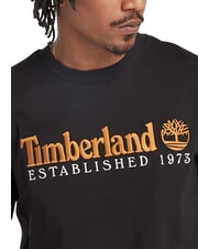 TIMBERLAND ESTABILISHED 1973 Baumwoll t-shirt SCHWARZ - Herren-T-Shirts - 3
