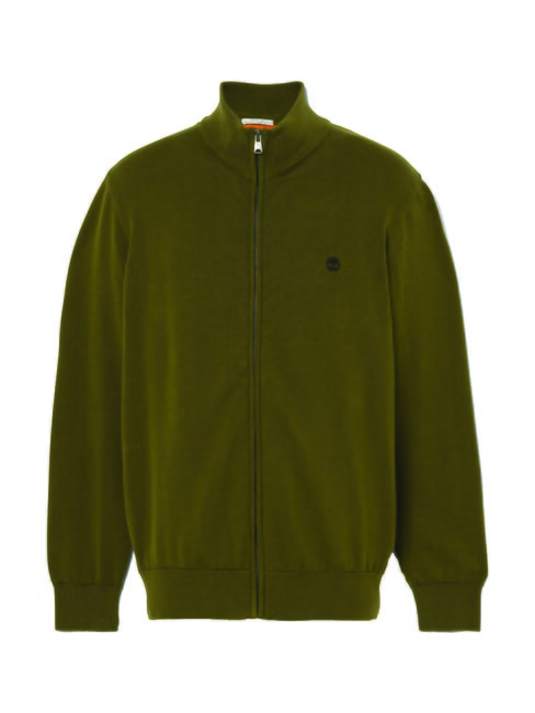 WILLIAMS RIVER Pullover mit Rei&szlig;verschluss dunkeloliv - Herrenpullover