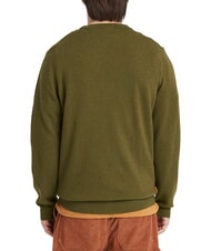 TIMBERLAND MERINO Pullover mit Rundhalsausschnitt aus Wollmischung dunkeloliv - Herrenpullover - 2