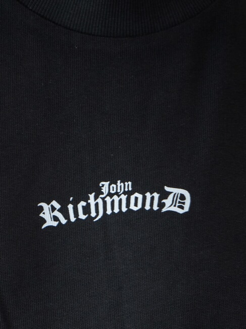 SANGARIS Baumwoll-T-Shirt mit Logo schwarz/grau meliert - Herren-T-Shirts