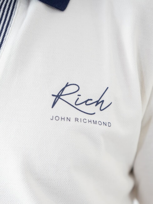 DABAK Poloshirt mit V-Ausschnitt und halblangen &Auml;rmeln nicht-gerade weiss - Herren-Polo-Shirts/Herren-Polo-Shirt/Herrenpoloshirt/Herrenpoloshirts