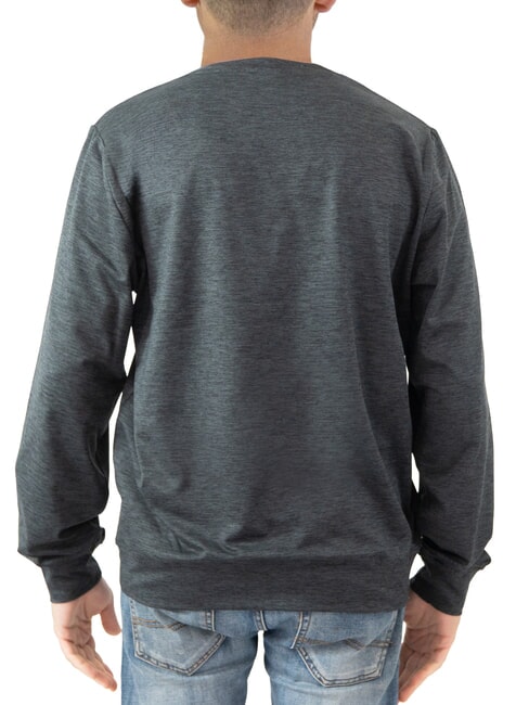 KUDRO Sweatshirt mit Rundhalsausschnitt und gepr&auml;gtem Logo Holzkohle - Sweatshirts Herren