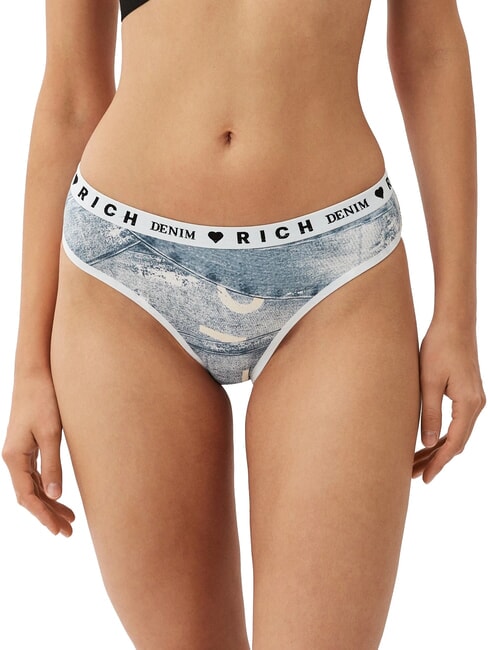 TODY 3er-Set Slips wei&szlig;/blau/t. - Damenslip