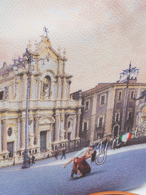 YESBAG Umh&auml;ngetasche mit Print Catania-Kathedrale - Damentaschen