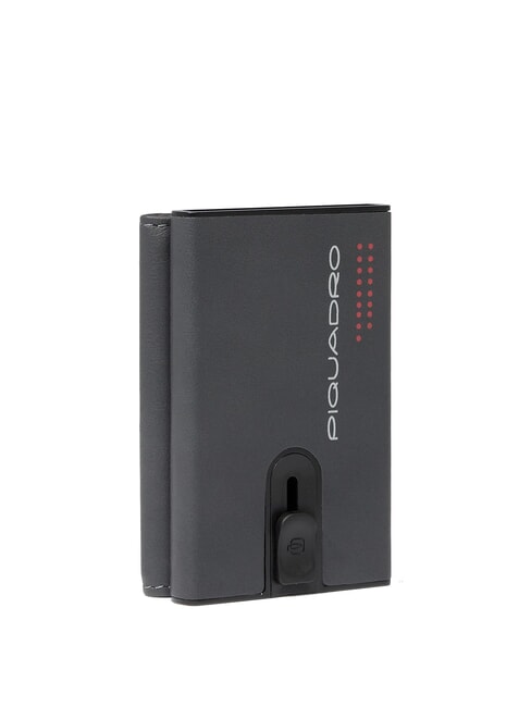 URBAN Kompakte Lederbrieftasche mit Schieber Grau - Brieftaschen Herren