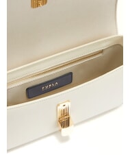 FURLA IRIDE  Umh&auml;ngetasche, Leder CREME - Damentaschen - 4