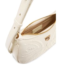 PINKO HALF MOON BABY Umh&auml;ngetasche Seide wei&szlig;-antikgold - Damentaschen - 4