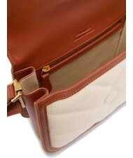 PINKO LOVE BOX BAG Mini-Umh&auml;ngetasche aus Canvas beige/braun-antikgold - Damentaschen - 4