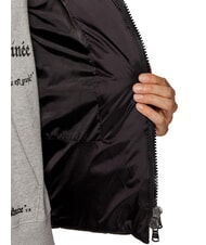 CANADIAN EUGENIE Kurze Satin-Daunenjacke mit Kapuze Schwarz - Daunenjacken f&uuml;r Damen - 5