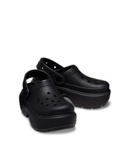 CROCS STOMP CLOG W Plateau-Clog-Hausschuh Schwarz - Schuhe Unisex - 5