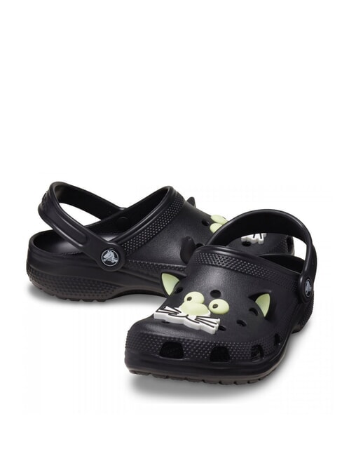 CLASSIC GLOW BLACK CAT CLOG T Pantoffel-Sabot Schwarz - Kinderschuhe
