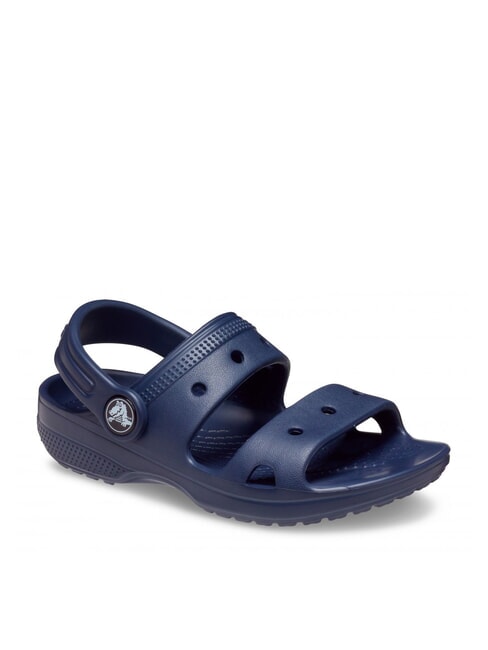 CLASSIC CROCS SANDAL T Slipper mit B&auml;ndern Marine - Kinderschuhe
