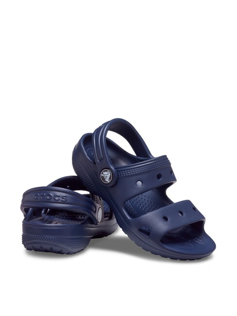CLASSIC CROCS SANDAL T Slipper mit B&auml;ndern Marine - Kinderschuhe
