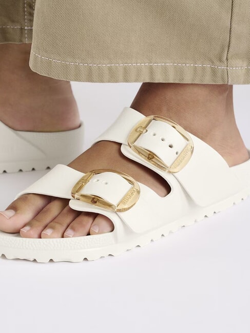 ARIZONA BIG BUCKLE EVA Gummipantoffeln Eierschale - Damenschuhe