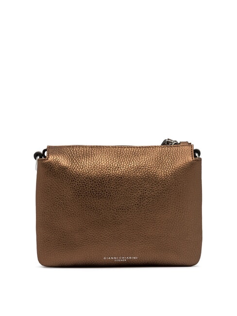 THREE Schultertasche aus Metallic-Leder ger&ouml;stet - Damentaschen