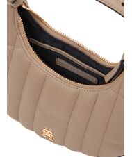 TOMMY HILFIGER TH FEMININE Mini Bag mit Schultergurt K&uuml;stentaupe - Damentaschen - 3