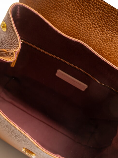 PRIMROSE Rucksack aus geh&auml;mmertem Leder CUIR - Damentaschen