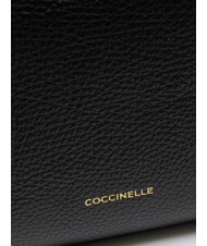 COCCINELLE PRIMROSE Rucksack aus geh&auml;mmertem Leder Schwarz - Damentaschen - 5