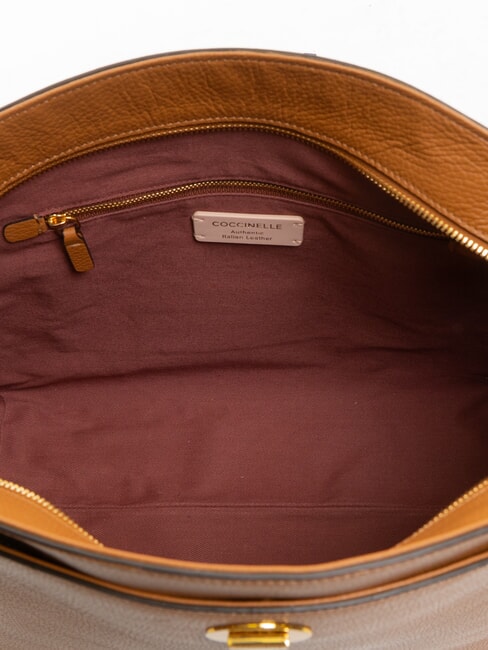 LIYA Schultertasche aus geh&auml;mmertem Leder CUIR - Damentaschen