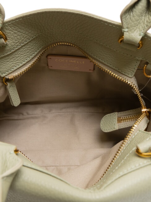 TALEA Mini-Aktentasche aus Leder Seladongr&uuml;n - Damentaschen