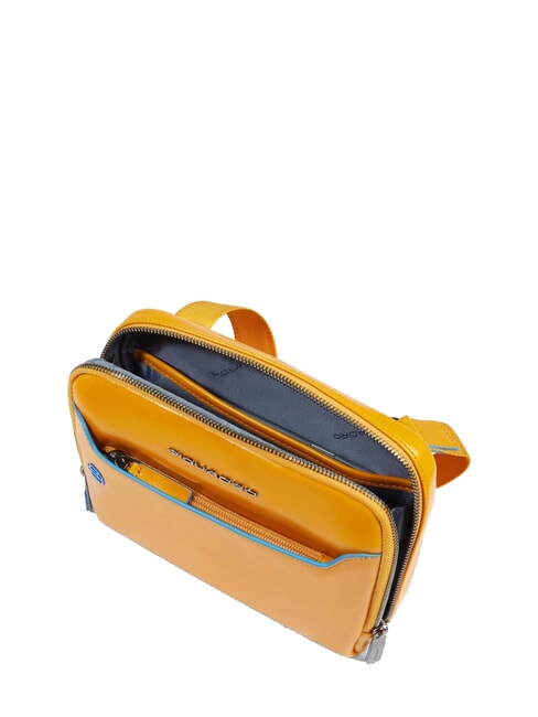 BLUE SQUARE Ledertasche Gelb - Umh&auml;ngetaschen Herren