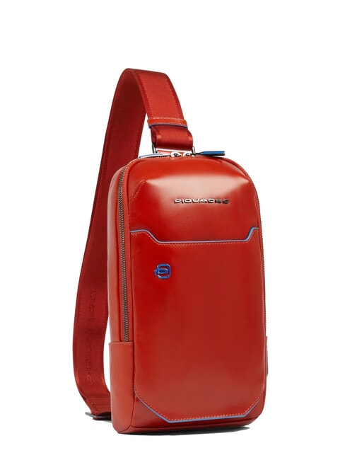 BLUE SQUARE One-Shoulder-Rucksack aus Leder Leder4 - Umh&auml;ngetaschen Herren