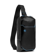 PIQUADRO BLUE SQUARE One-Shoulder-Rucksack aus Leder - Umh&auml;ngetaschen Herren