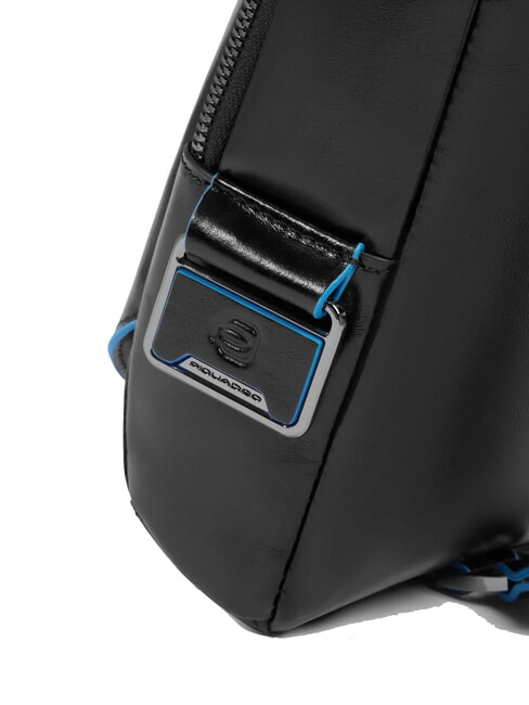 BLUE SQUARE One-Shoulder-Rucksack aus Leder Schwarz - Umh&auml;ngetaschen Herren