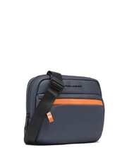 PIQUADRO CORNER SPECIALE GOMMATO Wasserabweisende Tasche Blau - Umh&auml;ngetaschen Herren - 2