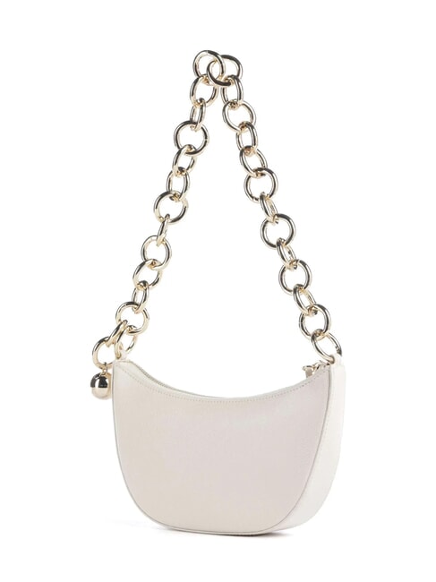 SFERA Mini-Umh&auml;ngetasche aus Leder mit Ares-Print CREME - Damentaschen