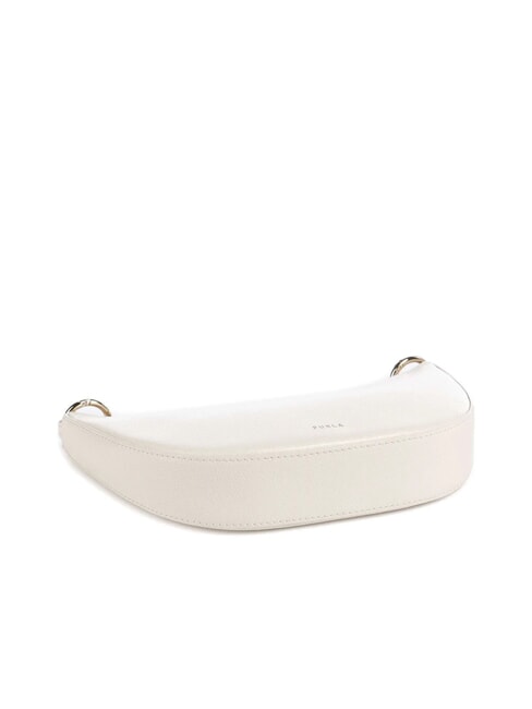 SFERA Mini-Umh&auml;ngetasche aus Leder mit Ares-Print CREME - Damentaschen