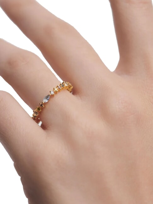 COLOR LOTUS Ring mit farbigen Steinen Gold - Ringe