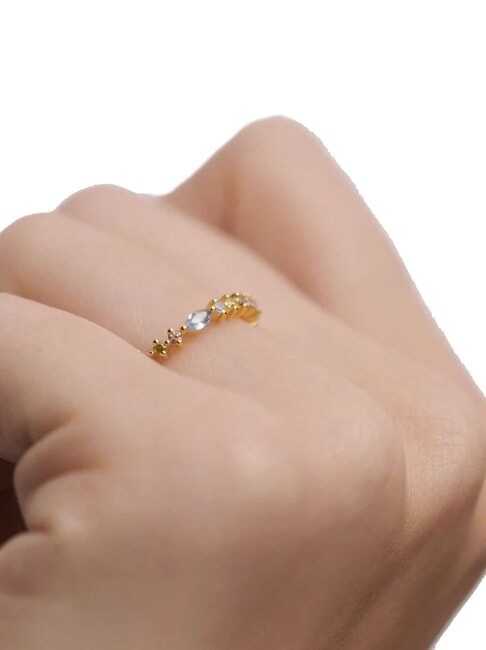 COLOR LOTUS Ring mit farbigen Steinen Gold - Ringe