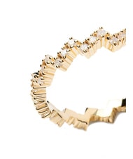 PDPAOLA THE NEW ESSENTIALS THE ZIPPER Vergoldeter Ring mit Zirkonia - Ringe
