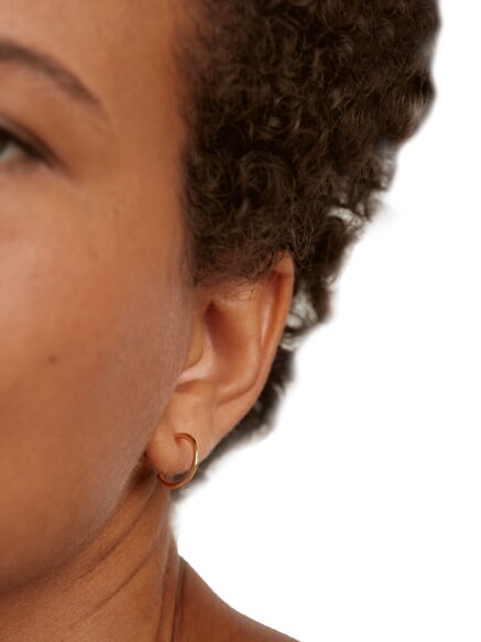 ESSENTIALS L'ABSOLU ENGRAVE ME  Vergoldete Ohrringe Gold - Ohrringe