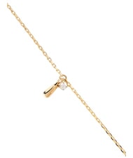 PDPAOLA THE NEW ESSENTIALS KIRA Kettenarmband mit runden Zirkonia und Tropfenanh&auml;nger - Armb&auml;nder