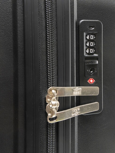 SLIDE Set mit 3 Trolleys: Kabine+mittel, gro&szlig; exp Schwarz - Trolleyset