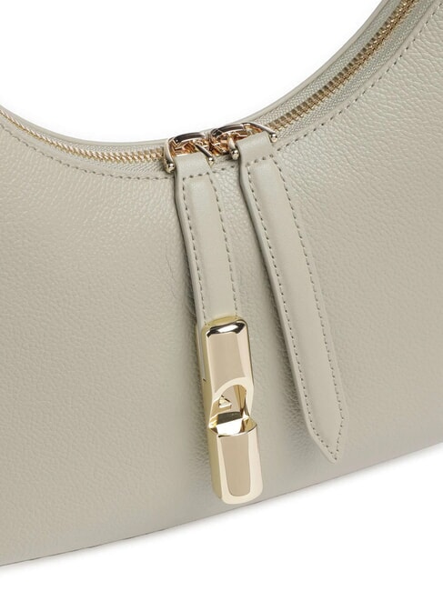 GOCCIA Umh&auml;ngetasche aus geh&auml;mmertem Leder heller Salbei - Damentaschen