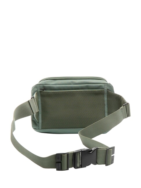 CAMPIONARIO - GIO G&uuml;rteltasche aus Leder und Stoff GR&Uuml;N - H&uuml;fttaschen