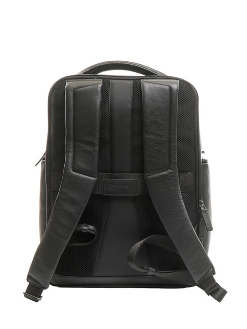AKRON Lederrucksack f&uuml;r 15,6"-Laptop Schwarz - PC-Rucks&auml;cke