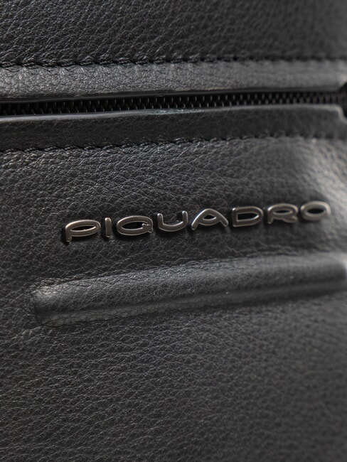 AKRON Lederrucksack f&uuml;r 15,6"-Laptop Schwarz - PC-Rucks&auml;cke