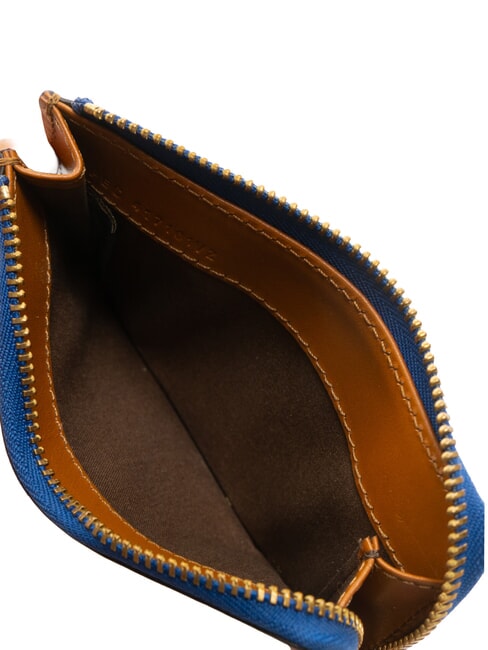 CHIARA  Flache Lederbrieftasche Cognac / Gold - Brieftaschen Damen