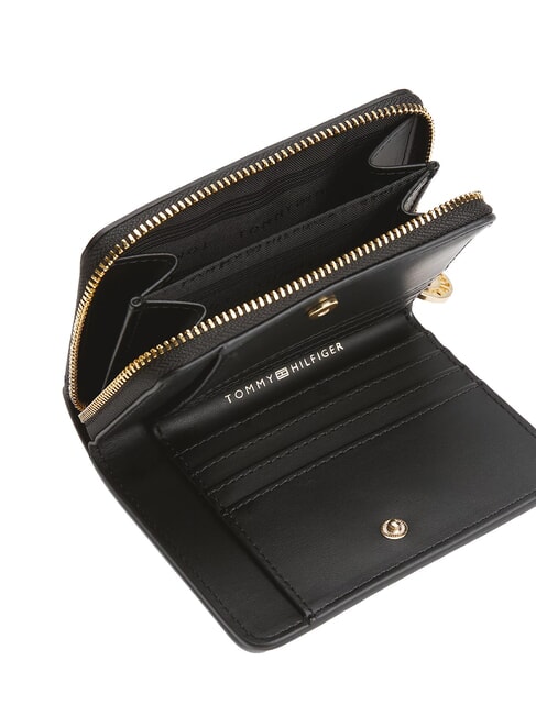 TH DISTINCT Kleine Geldb&ouml;rse mit Rundum-Rei&szlig;verschluss Schwarz - Brieftaschen Damen