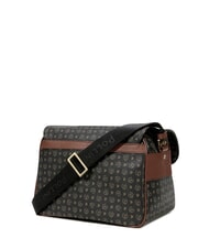 POLLINI HERITAGE CLASSIC Umh&auml;ngetasche aus PVC Schwarz Braun - Damentaschen - 3