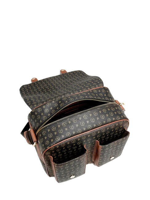 HERITAGE CLASSIC Umh&auml;ngetasche aus PVC Schwarz Braun - Damentaschen