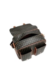 POLLINI HERITAGE CLASSIC Umh&auml;ngetasche aus PVC Schwarz Braun - Damentaschen - 4