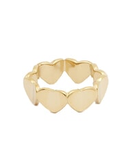 GUESS LOVELY Ring mit emaillierten Herzen und Zirkonen Gelbgold/T&uuml;rkis - Ringe - 2